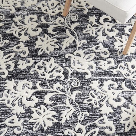 Safavieh 6 x 6 ft. Metro Contemporary Square Area Rug Black & Ivory MET853Z-6SQ